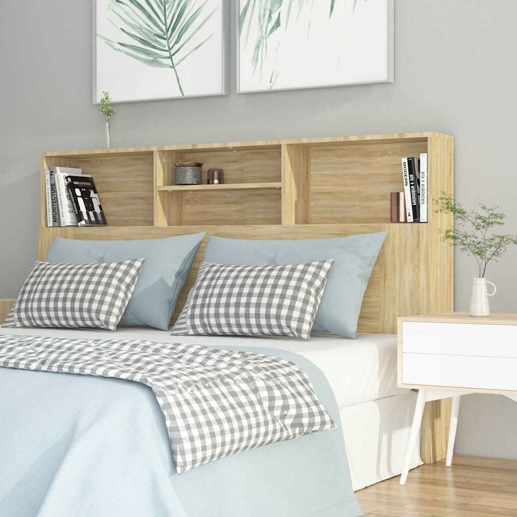 Vidaxl hoofdbordkast 160x19x103,5 cm sonoma eikenkleurig