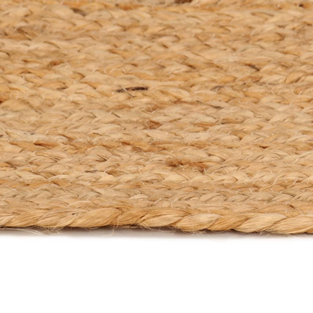 Vidaxl tæppe omkring 180 cm flettet jute