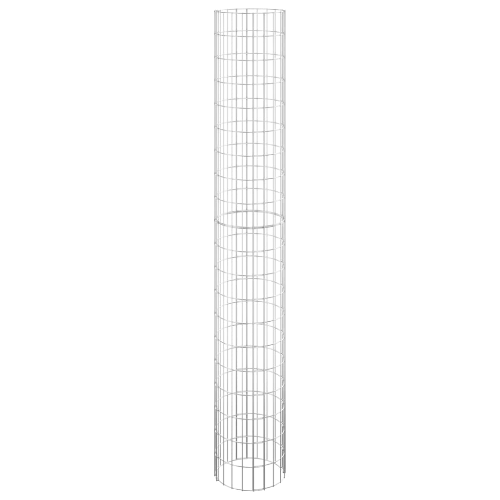 Vidaxl Gabion Planters 3. runde hævet Ø30x200 cm stål