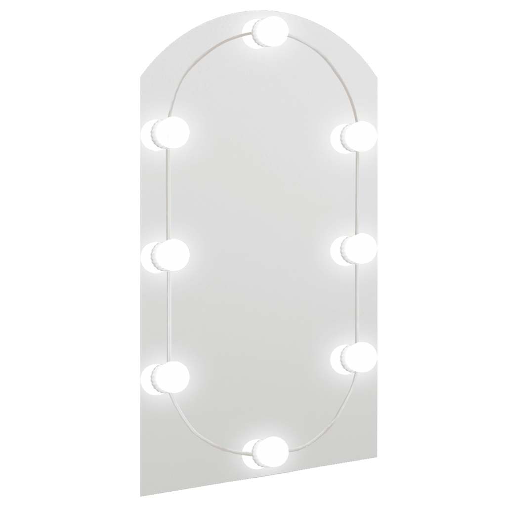 Vidaxx spejl med LED lysbue 70x40 cm glas