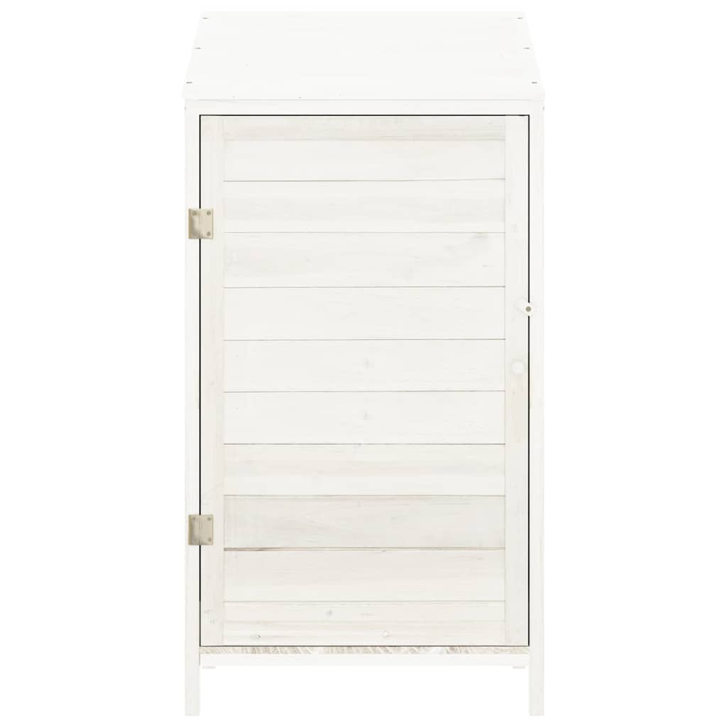 Vidaxl Garden Shed 55x52x112 cm Solid Pine White