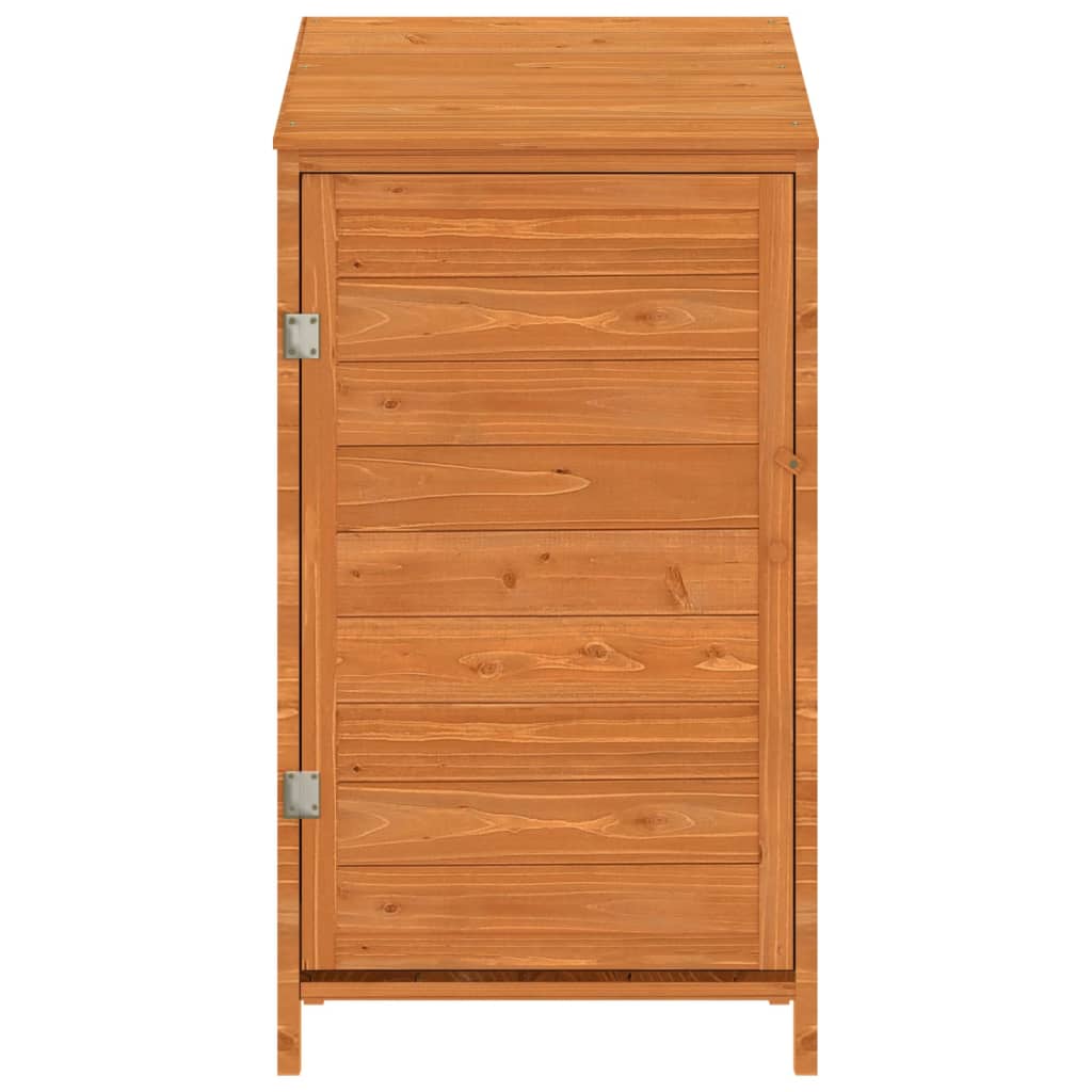 Vidaxl Garden Shed 55x52x112 cm Solid fyrretræbrun