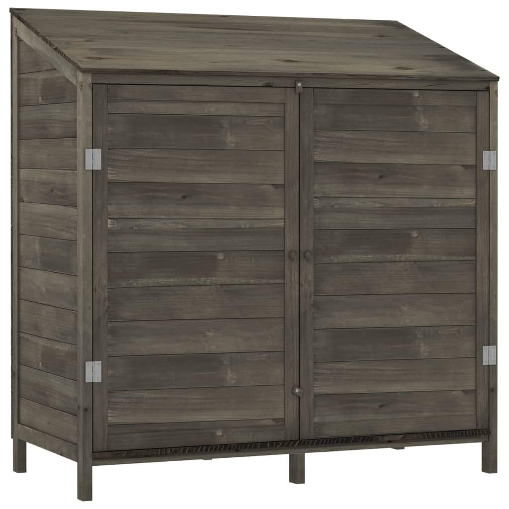 Vidaxl Garden Shed 102x52x112 cm Solid Pine -Wood Anthracite -farvet -farvet