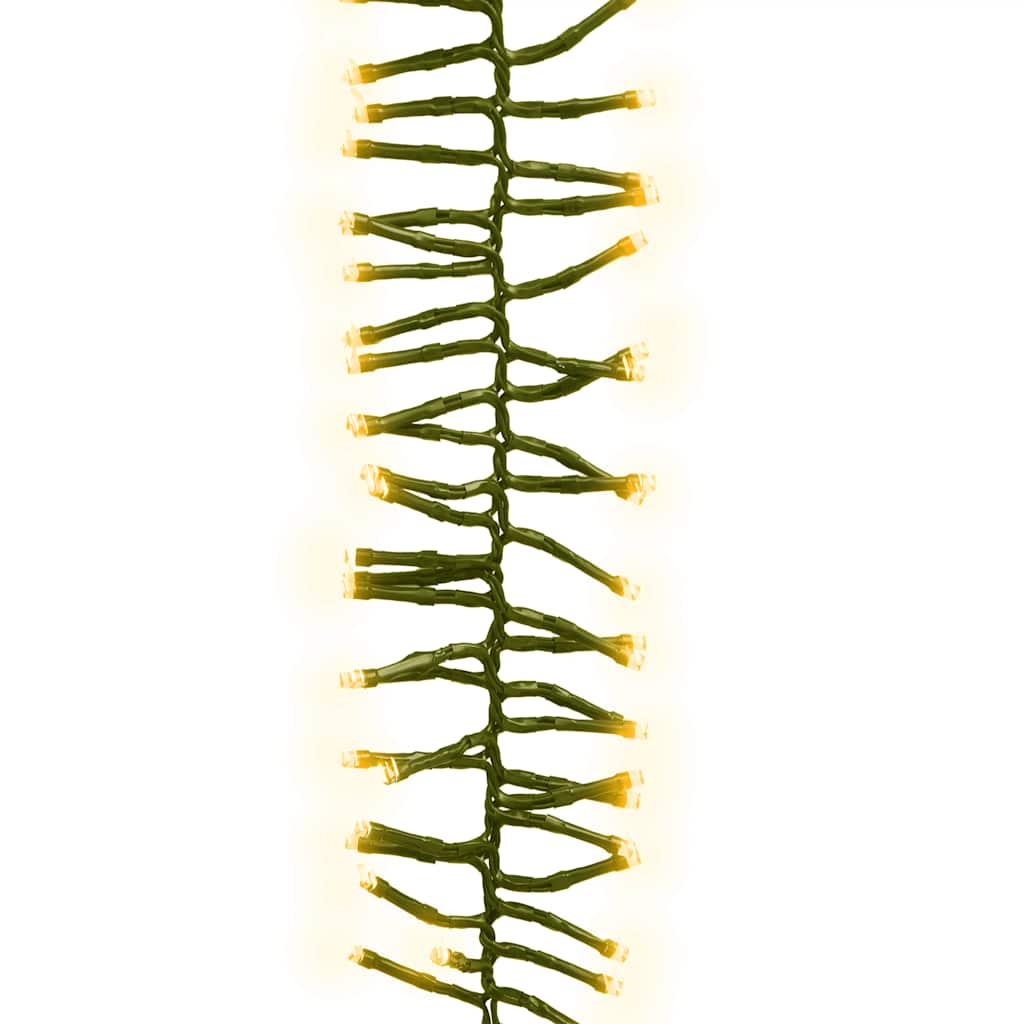 Vidaxl Light Garland Cluster med 400 lysdioder Varm hvid 7,4 M PVC