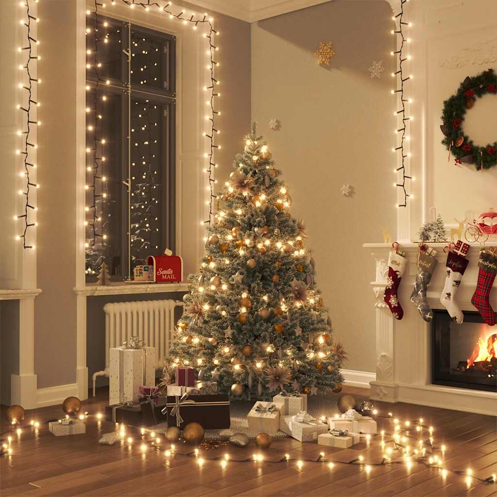 Vidaxl Light Garland Compact med 3000 lysdioder Varm hvid 65 m PVC