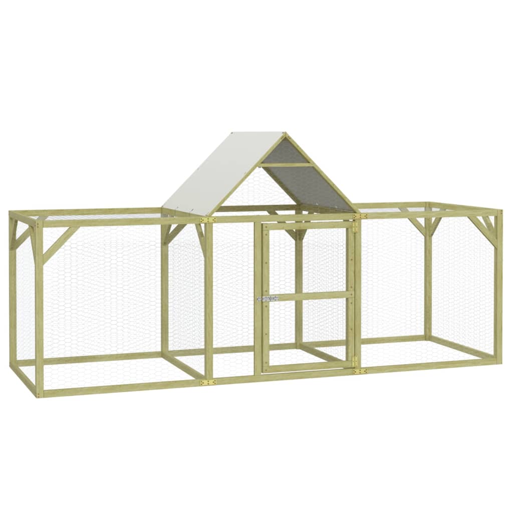 Vidaxl Chicken Coop 300x100x150 cm imprægneret fast fyrretræ