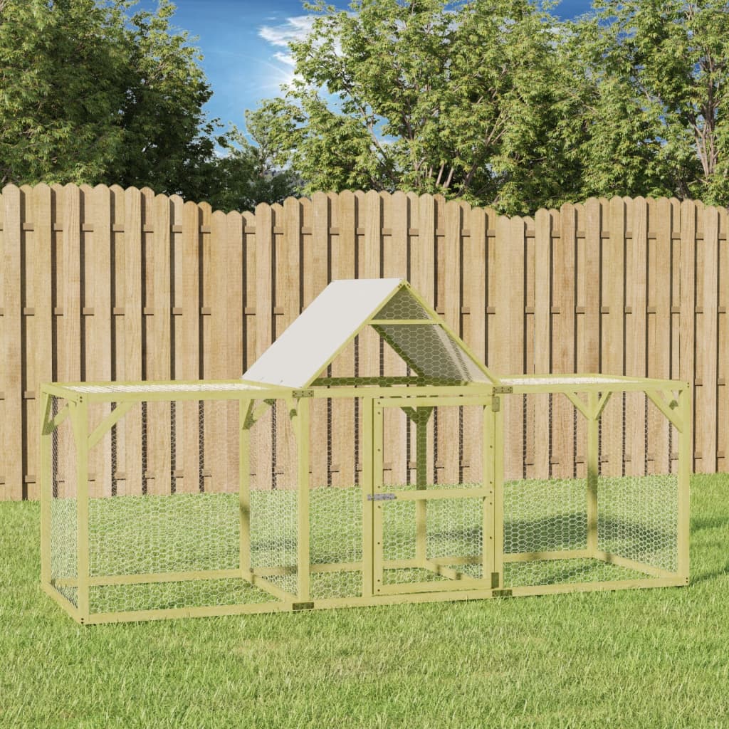 Vidaxl Chicken Coop 300x100x150 cm imprægneret fast fyrretræ
