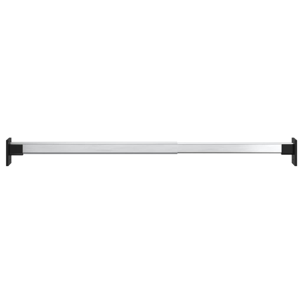 Vidaxl tøjskinner 2 pcs Teleskop 58-100 cm sølvfarvet