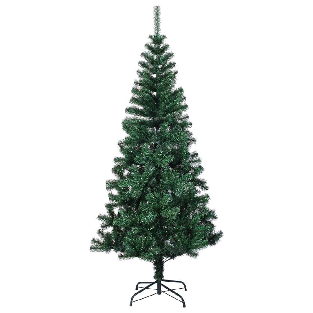 Vidaxl Kunstkerstboom med iriserende ender 240 cm PVC Green