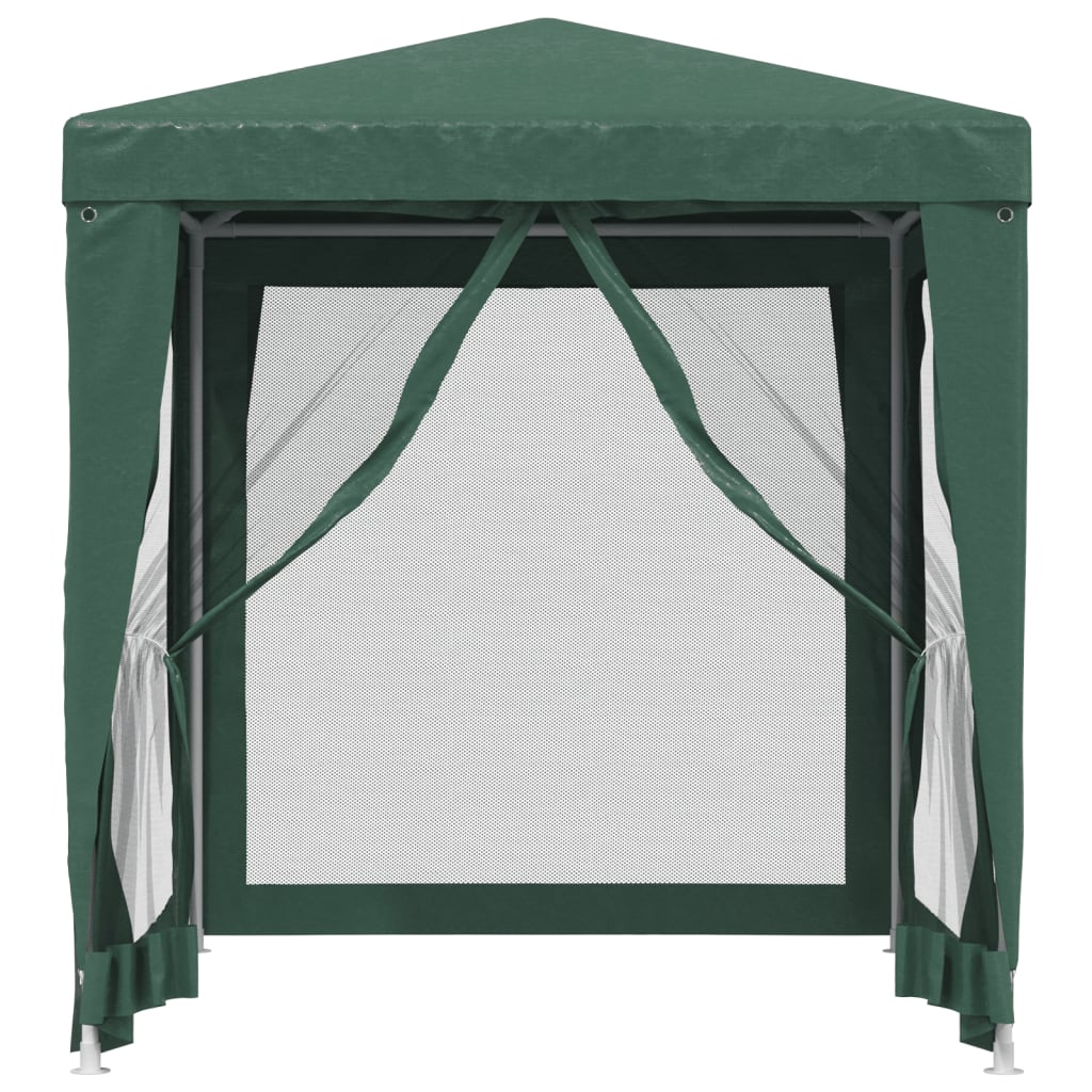 Vidaxl Party Telt med 4 mesh sidevægge 2x2 m HDPE Green