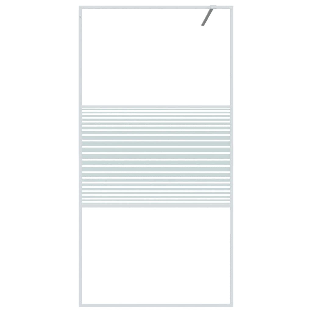 Vidaxx brusekabine 100x195 cm transparent ESG glas hvid