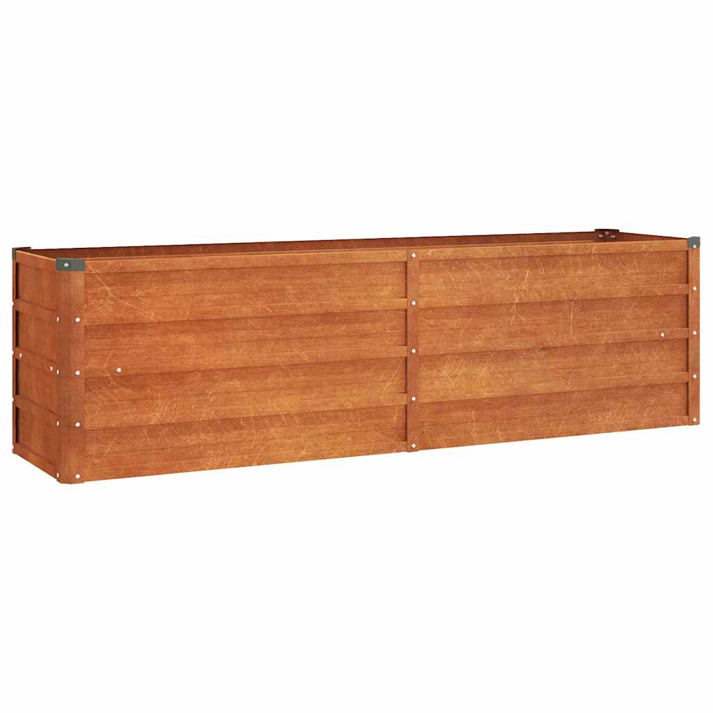 Vidaxl Planter hævet 160x40x45 cm Corten Steel Rusty
