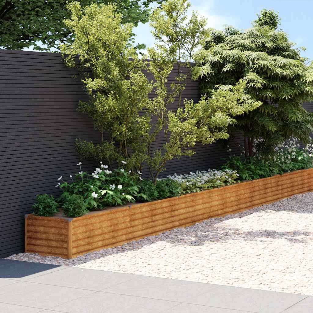 Vidaxx plantekasse hævet 770x50x36 cm cortenstål