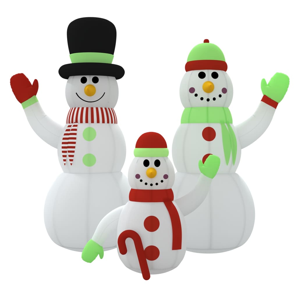 Vidaxl Snowman oppustelig med LED'er 360 cm