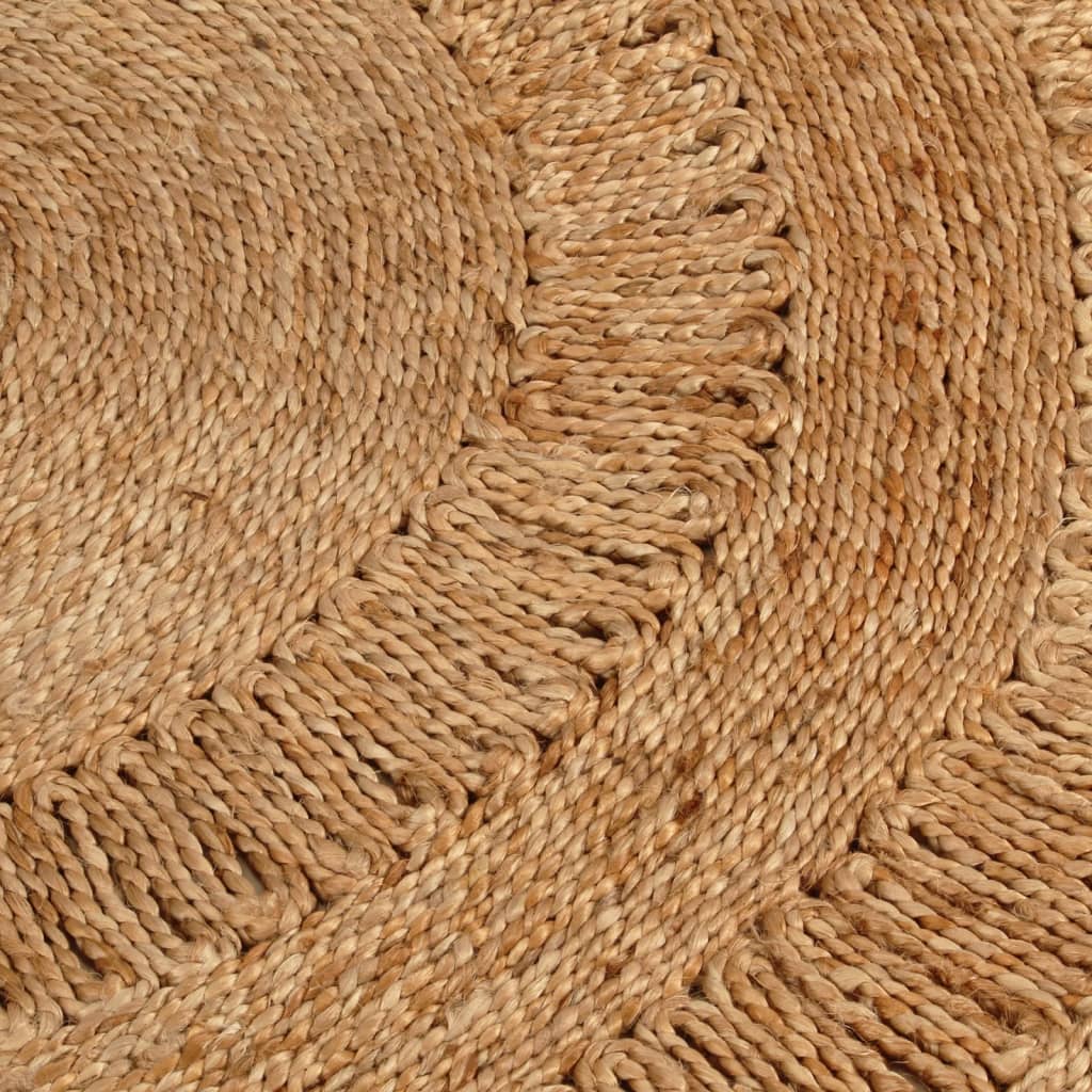 Vidaxl tæppe omkring 180 cm flettet jute