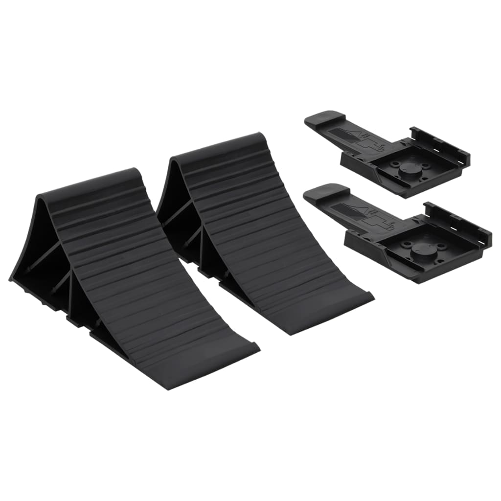 Vidaxl Wheel Blocks 2 St 25x10x11,5 cm plast