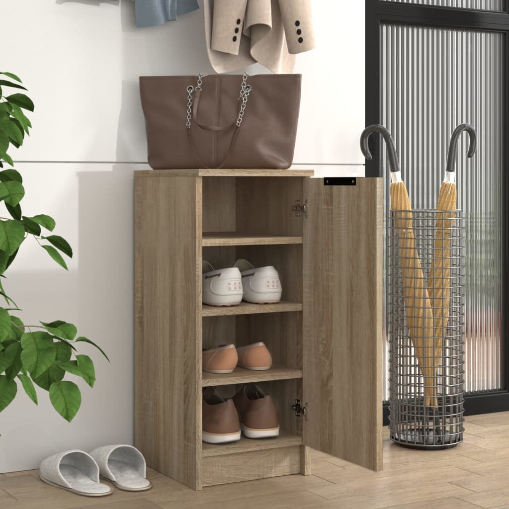 VidaXL skoskab 30x35x70 cm konstrueret træ sonoma eg-farvet