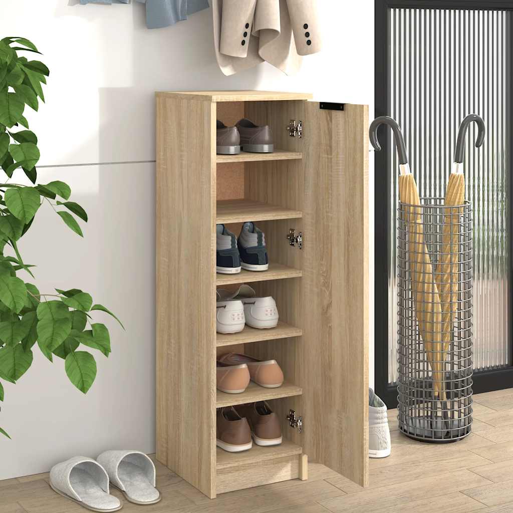 Vidaxx skoskab 30x35x100 cm konstrueret træ sonoma eg farvet