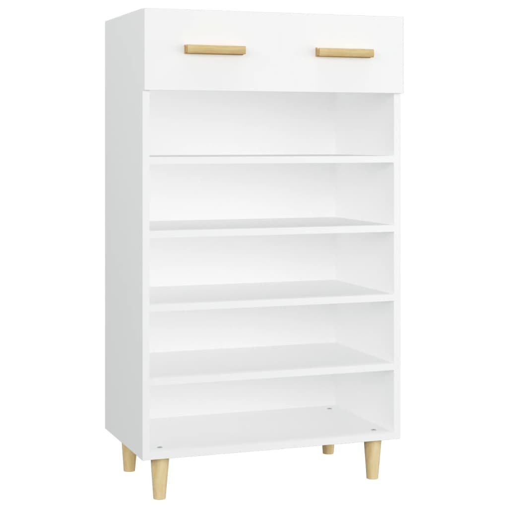 Vidaxl Shoe Cabinet 60x35x105 cm Property Wood White