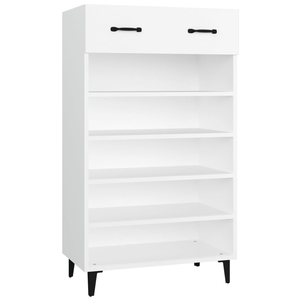 Vidaxl Shoe Cabinet 60x35x105 cm Property Wood White