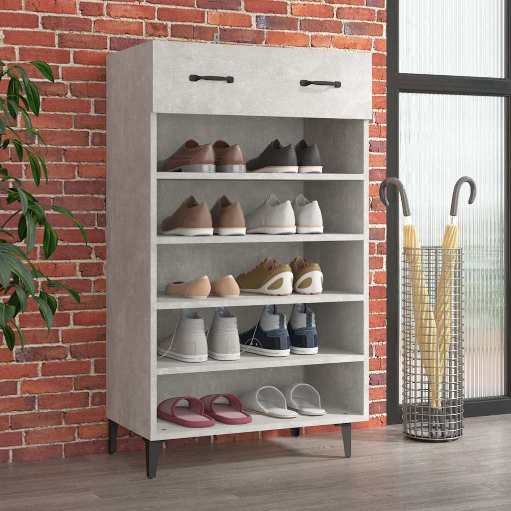 Vidaxl Shoe Cabinet 60x35x105 cm Redigeret træbetonpris