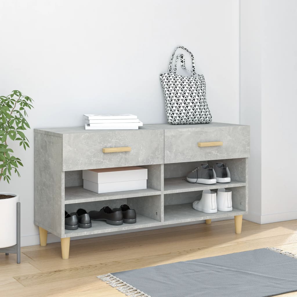 Vidaxl Shoe Cabinet 102x35x55 cm Forarbejdet træbetonpris