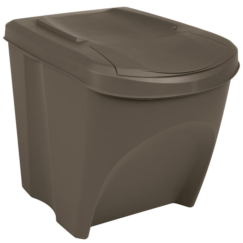 Vidaxl affaldsdåser 3 s stable 75 L polypropen grå