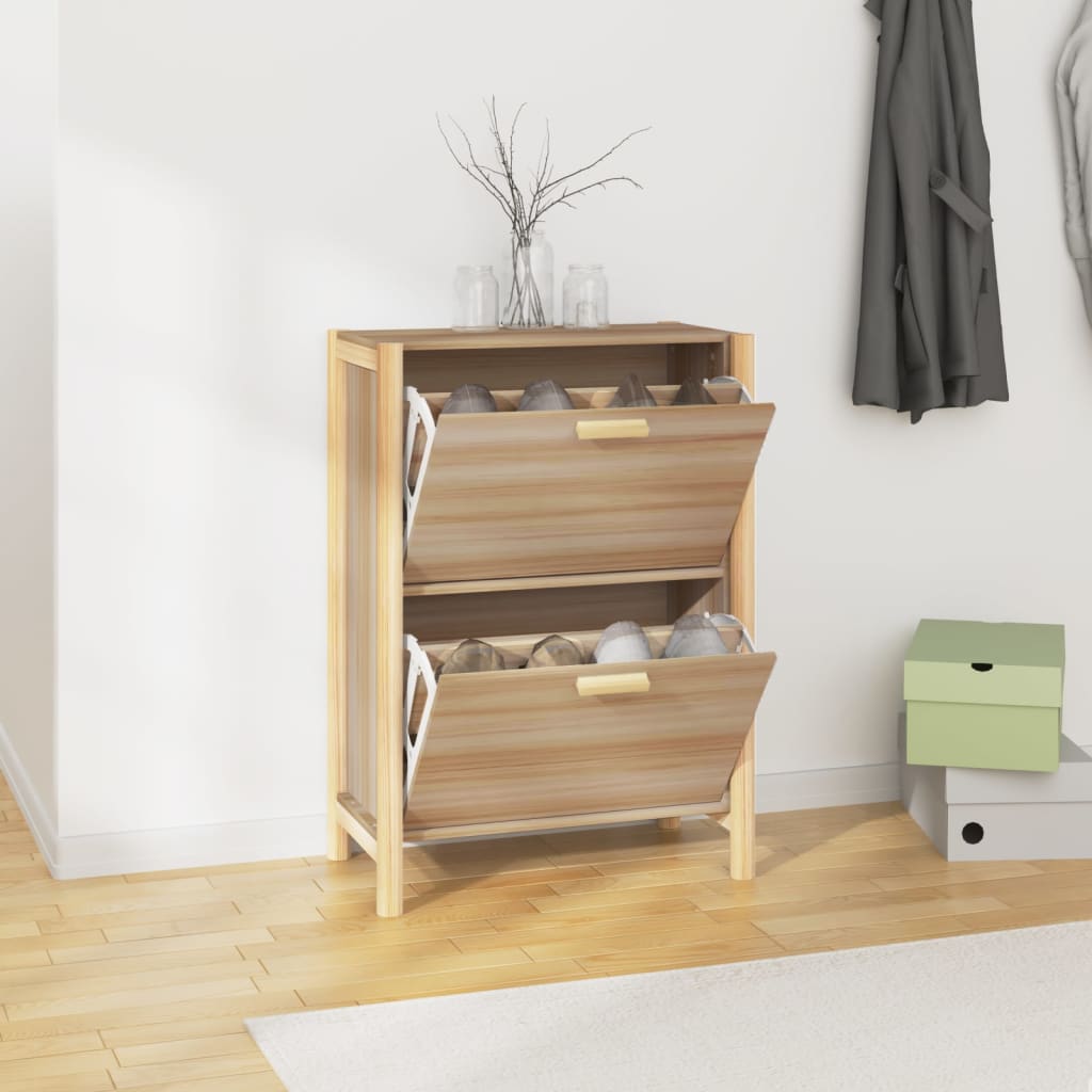 Vidaxl Shoe Cabinet 57.5x33x80 cm Forarbejdet træ