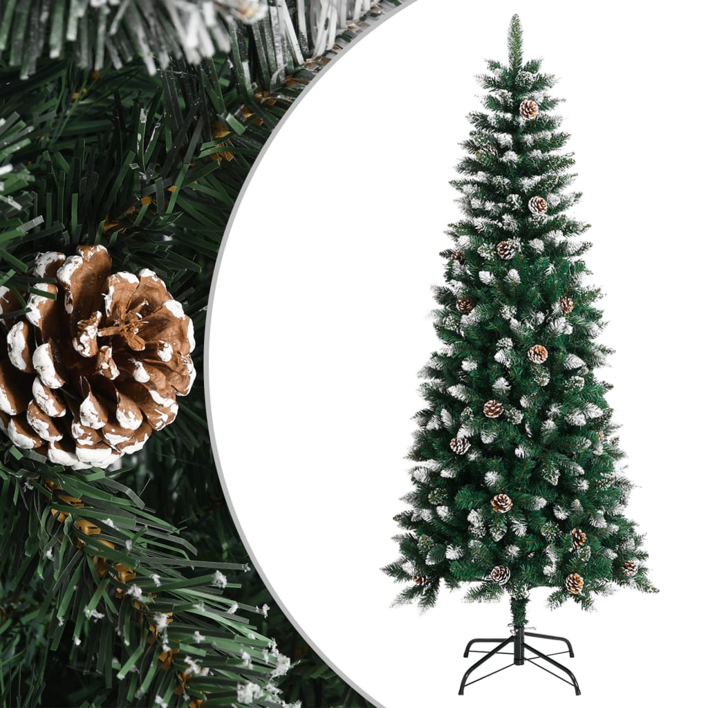Vidaxx Kunstig juletræ med standard 180 cm PVC Green