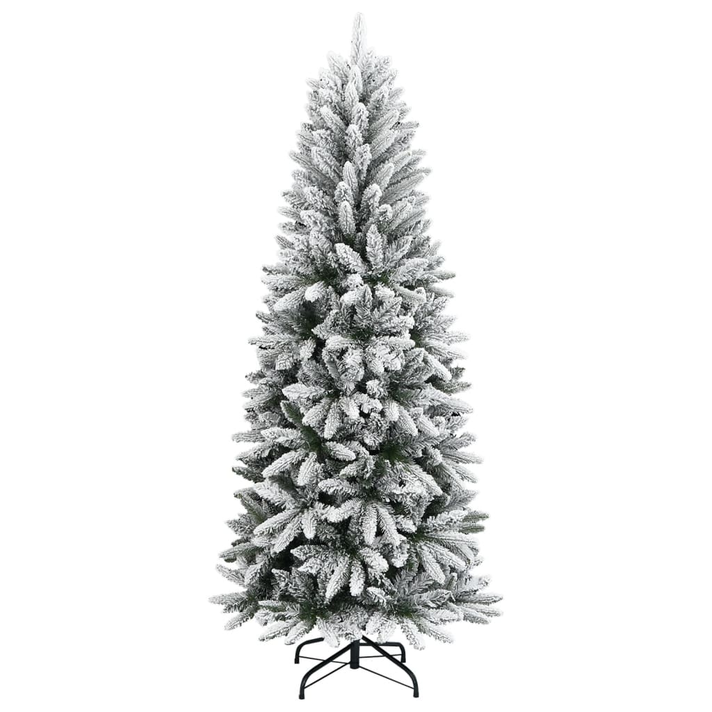 Vidaxl Kunstkerstboom med sne 210 cm PVC og PE