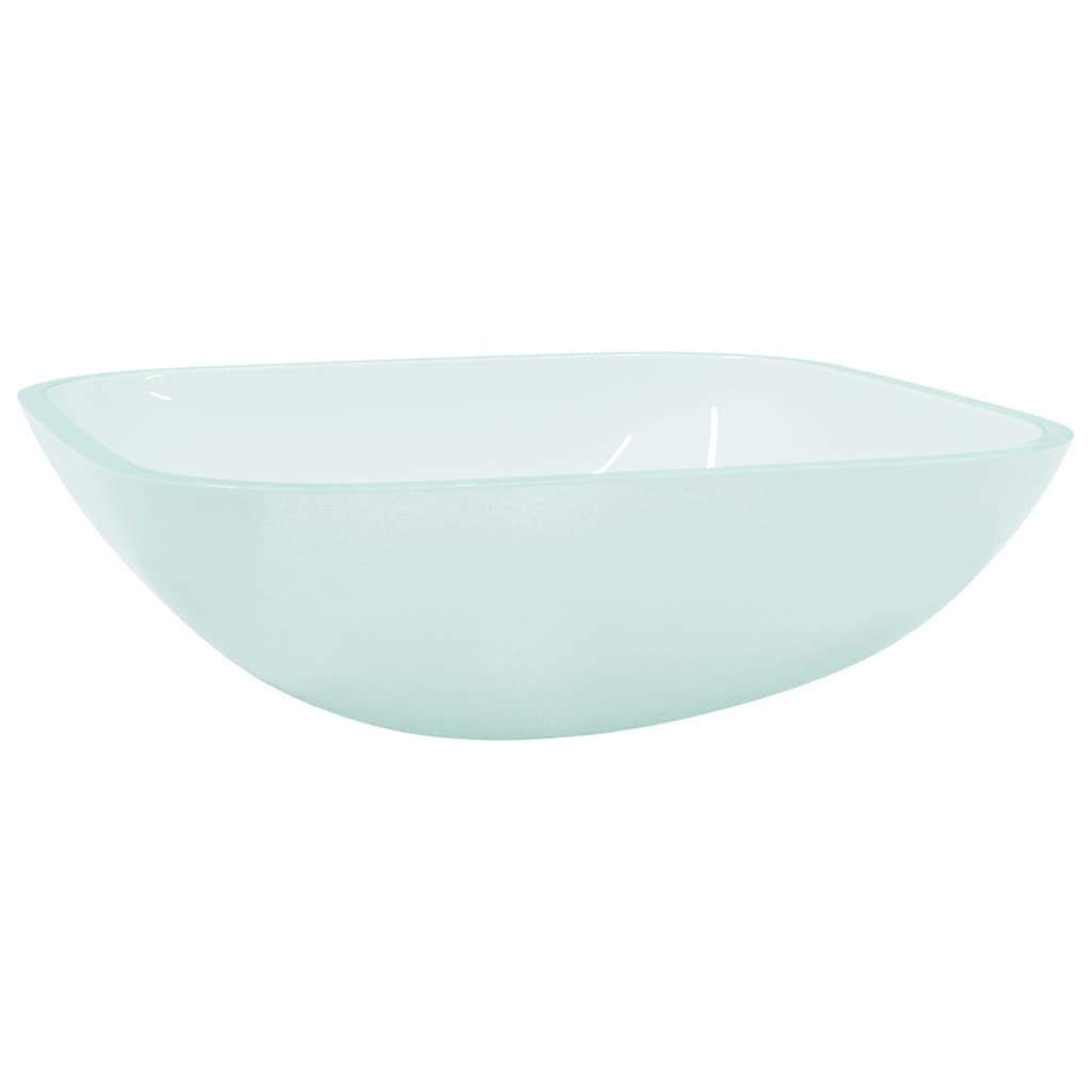 Vidaxl Washbasin 42x42x14 cm glas mat