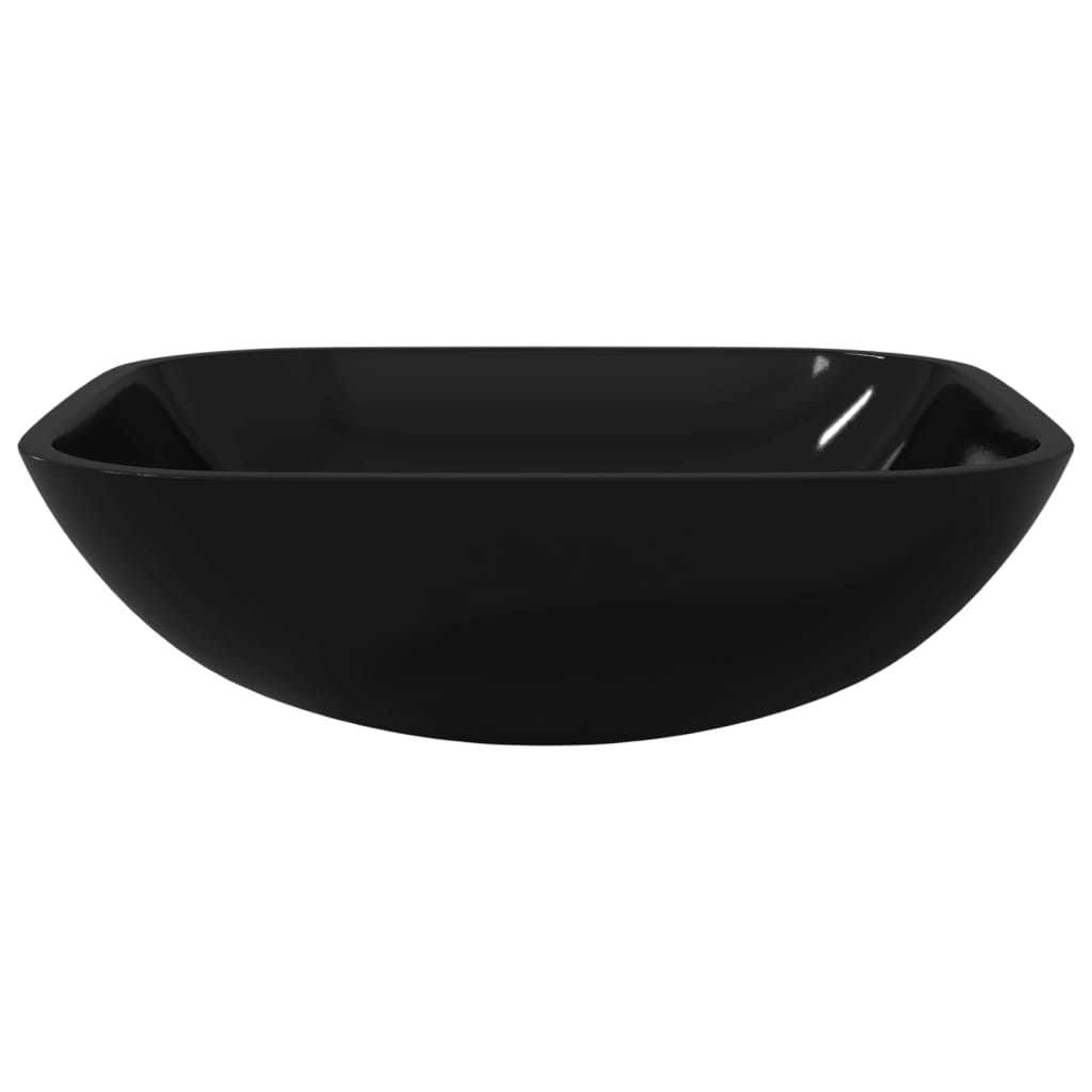 Vidaxl Washbasin 42x42x14 cm glas sort
