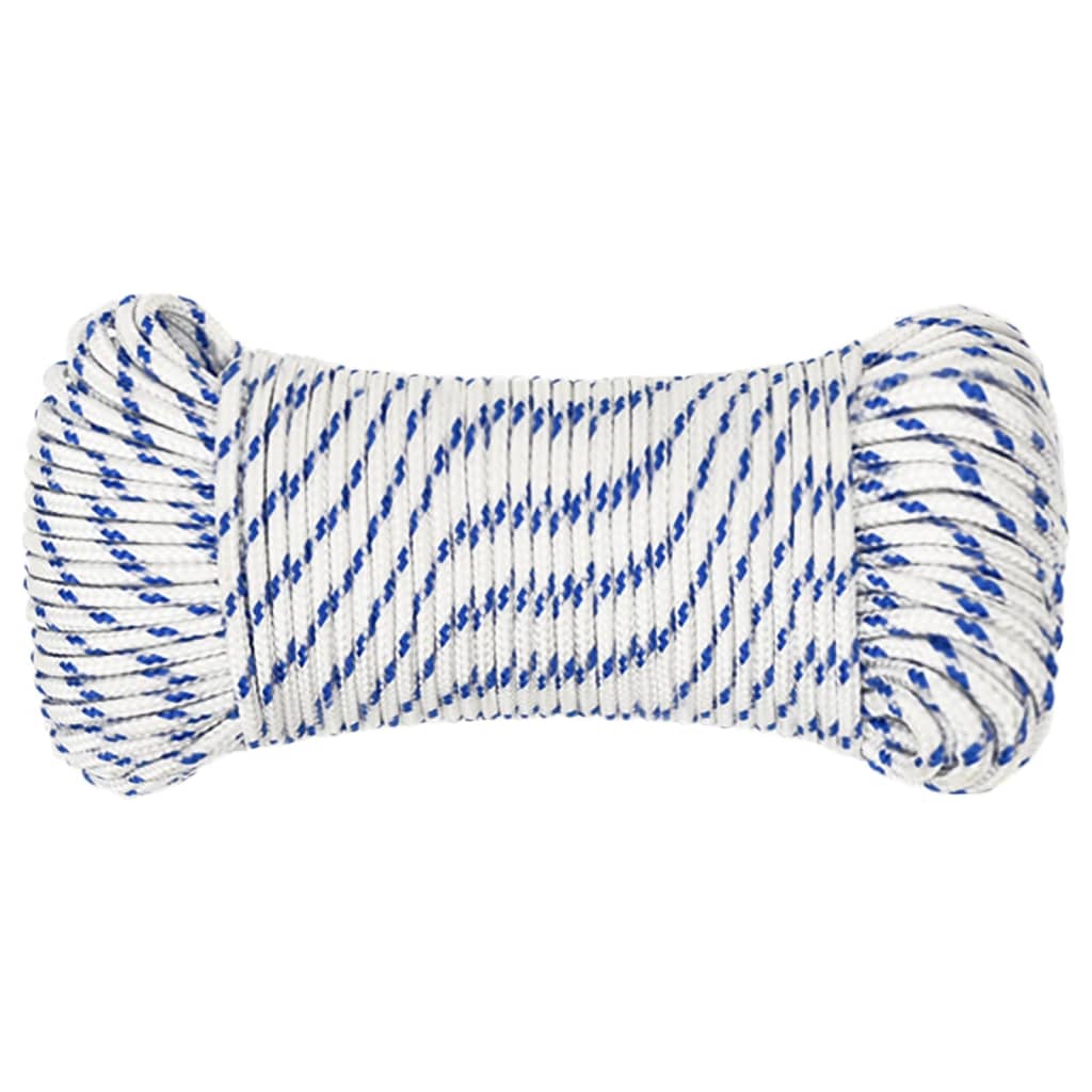 Vidaxl Boat Rope 5 mm 100 m polypropylenhvide