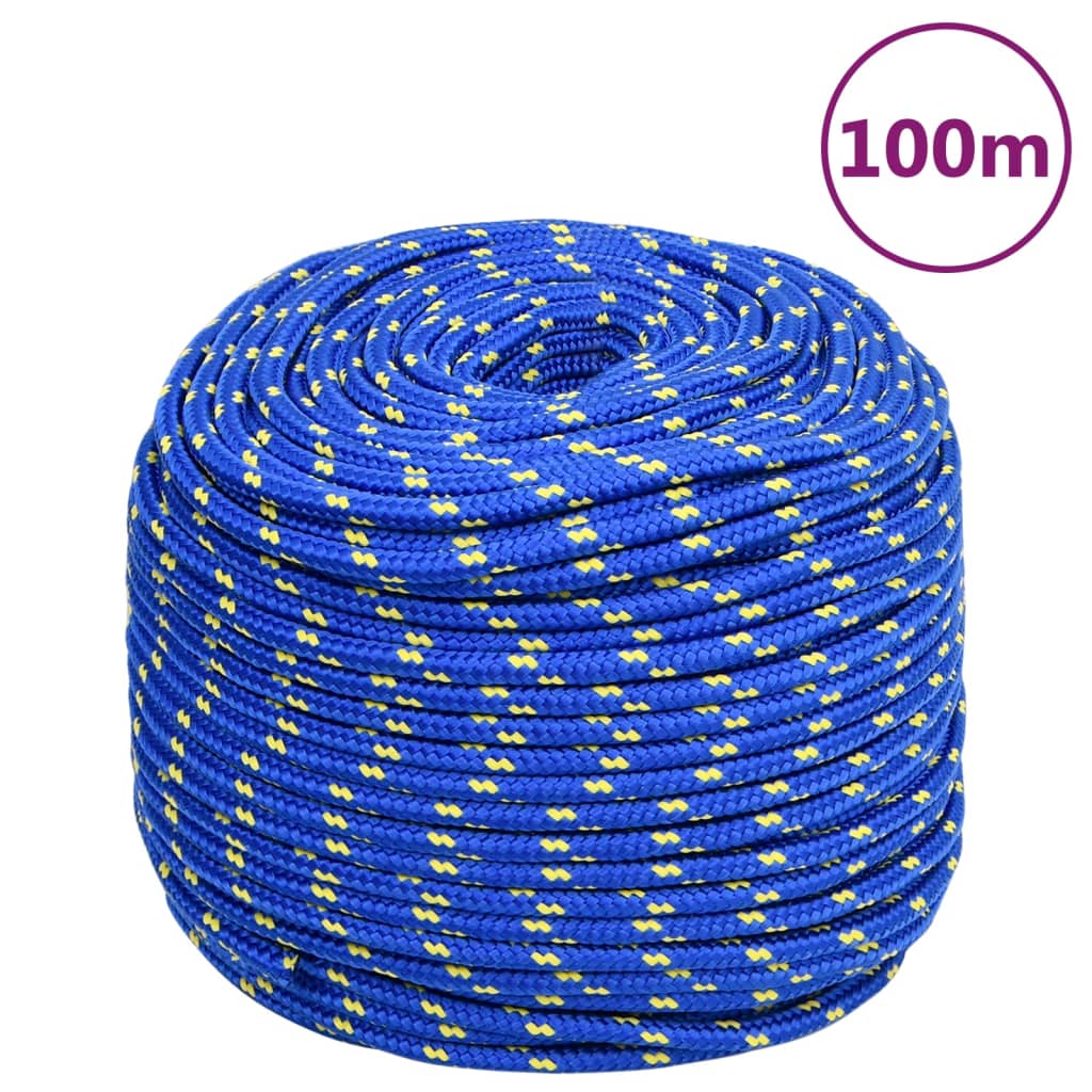 Vidaxl Boat Rope 10 mm 100 m polypropylenblå