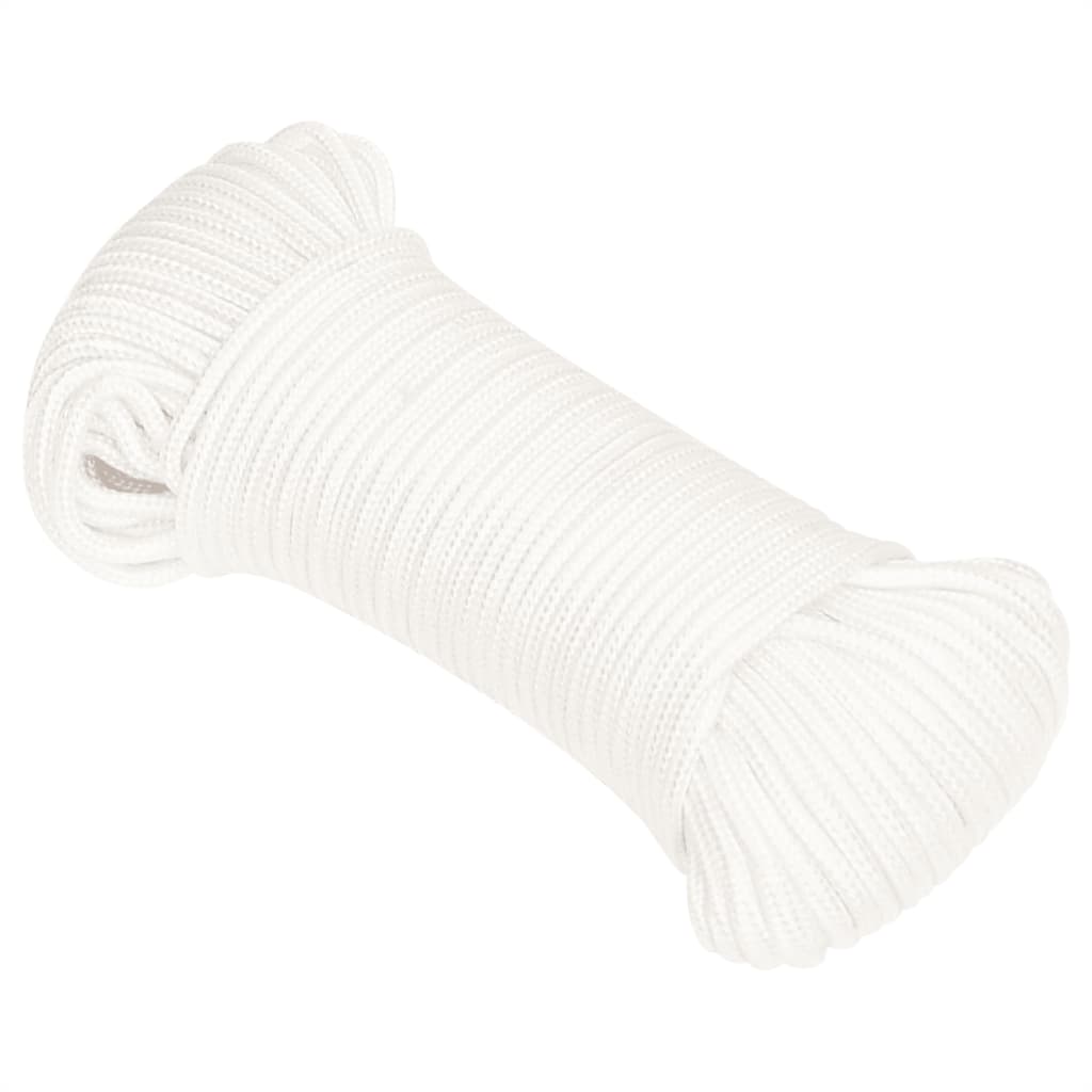 Vidaxl Boat Rope 5 mm 500 m polypropylen fuld hvid