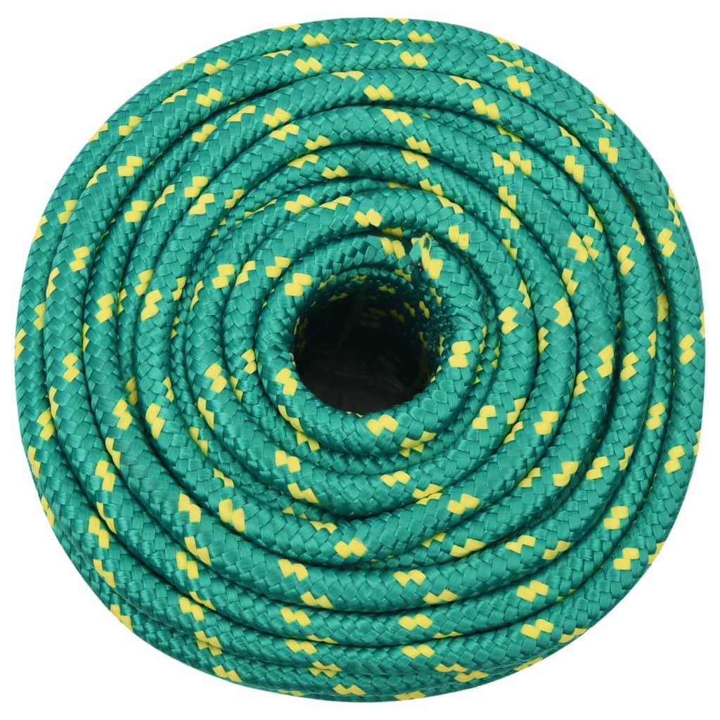 Vidaxxl bådreb 14 mm 100 m polypropylen grøn