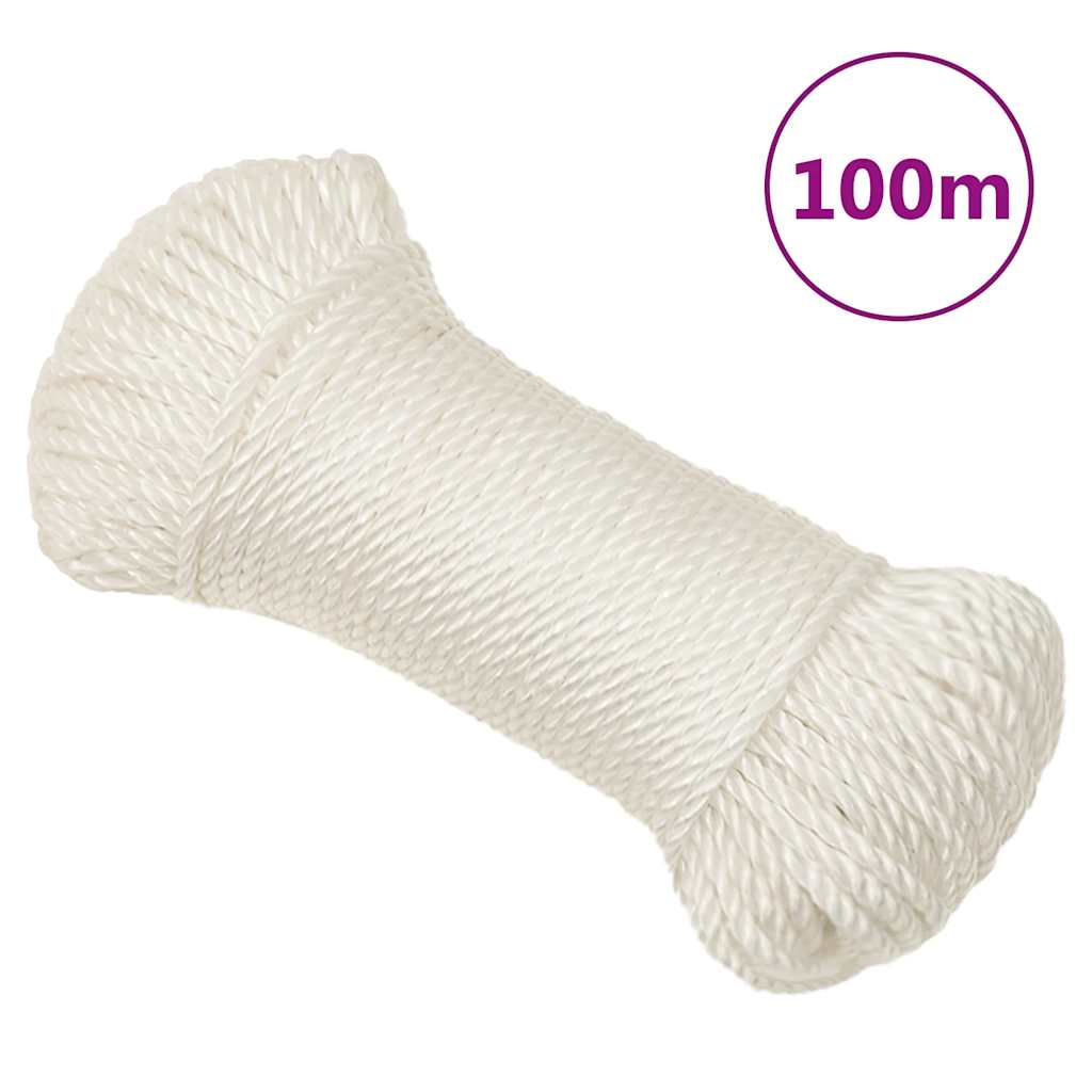 Vidaxl Werkouw 6 mm 100 m polypropenhvid