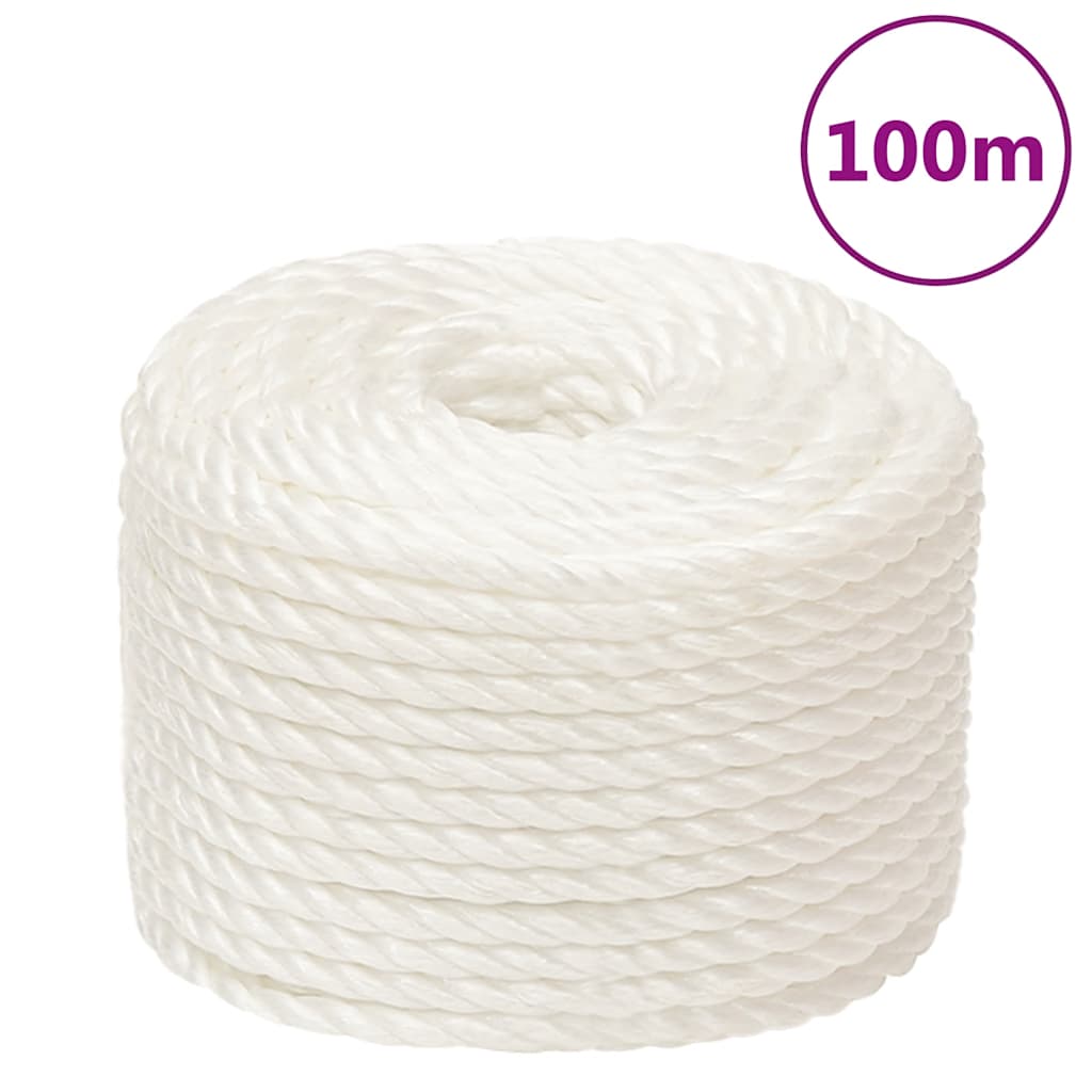 Vidaxx arbejdsreb 16 mm 100 m polypropylen hvid