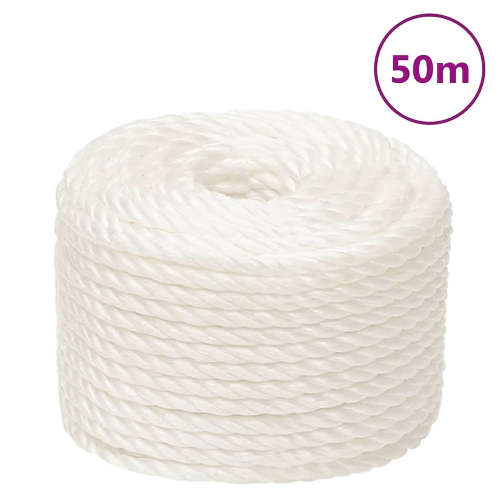 Vidaxx arbejdsreb 24 mm 50 m polypropylen hvid
