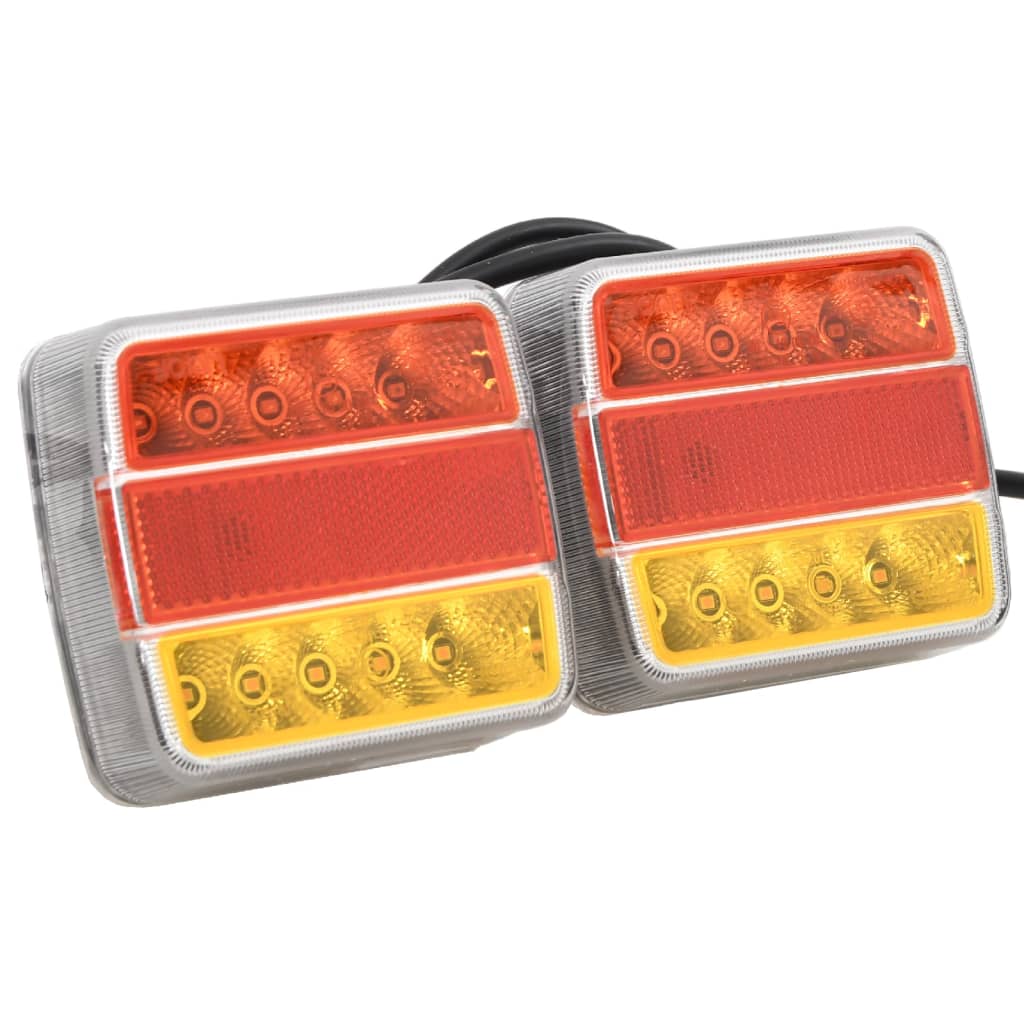 Vidaxx trailerlygter 2 stk LED lampe 12 v 10,5x7,5x10 cm rød