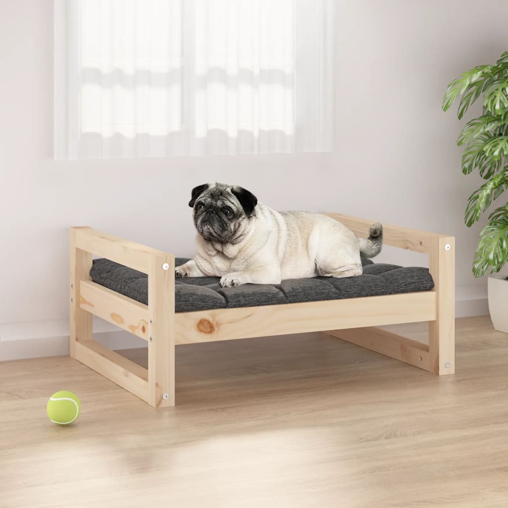 Vidaxl Dog Basket 65.5x50.5x28 cm Solid fyrretræ