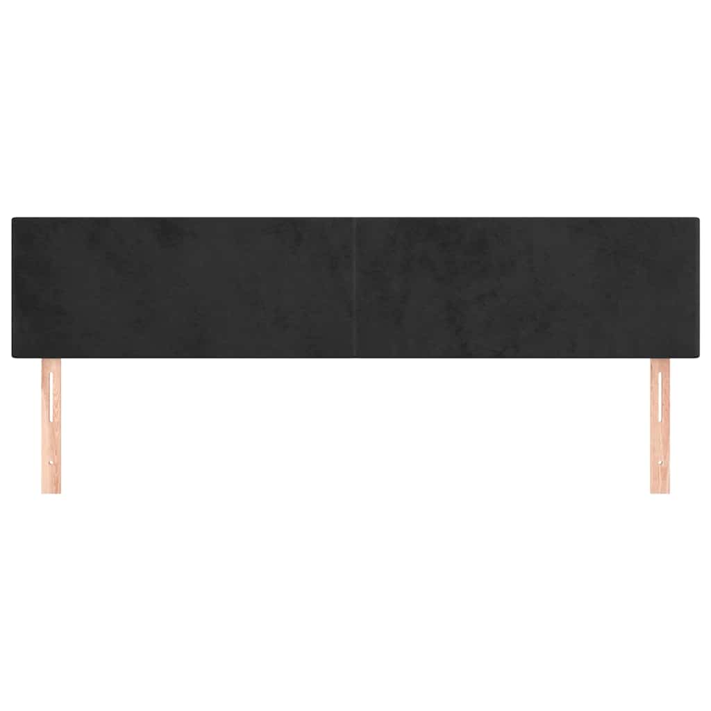 Vidaxl hoofdborden 2 st 90x5x78 88 cm fluweel zwart