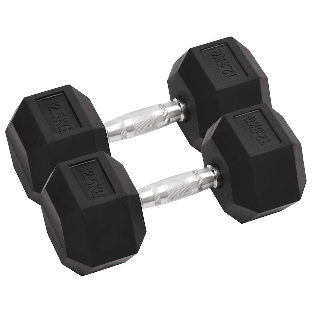 VidaXL håndvægte 2 stk 25 kg total støbejern