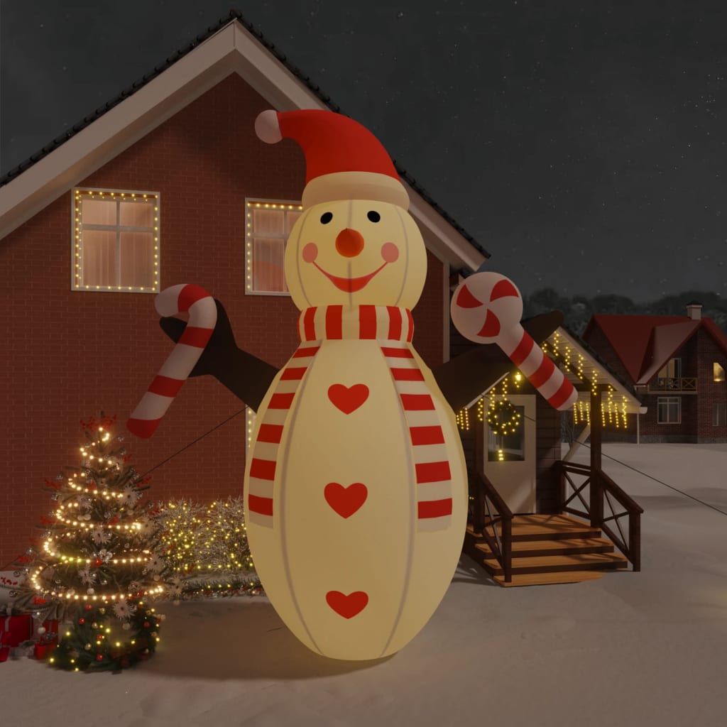 Vidaxl Snowman oppustelig med LED'er 630 cm
