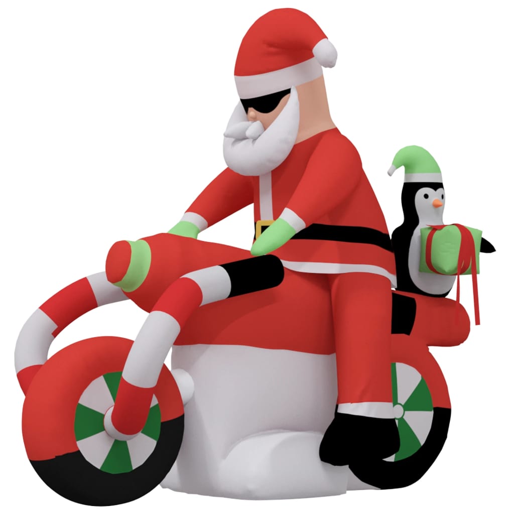 Vidaxl Santa oppustelig LED 156 cm