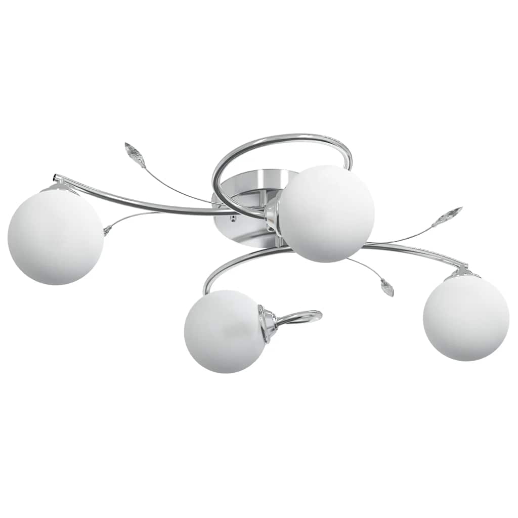 Vidaxl loftlampe med glasboller omkring 4xg9