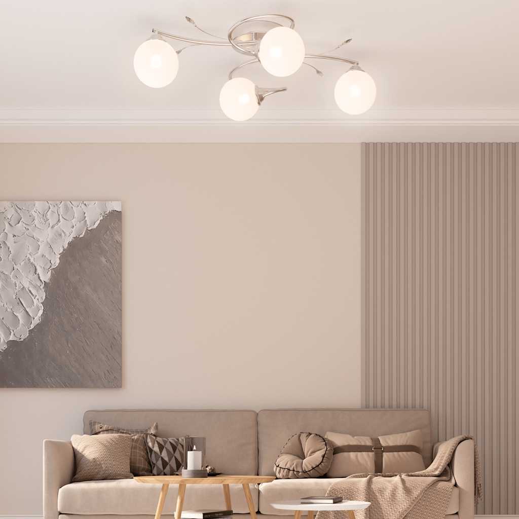 Vidaxl loftlampe med glasboller omkring 4xg9