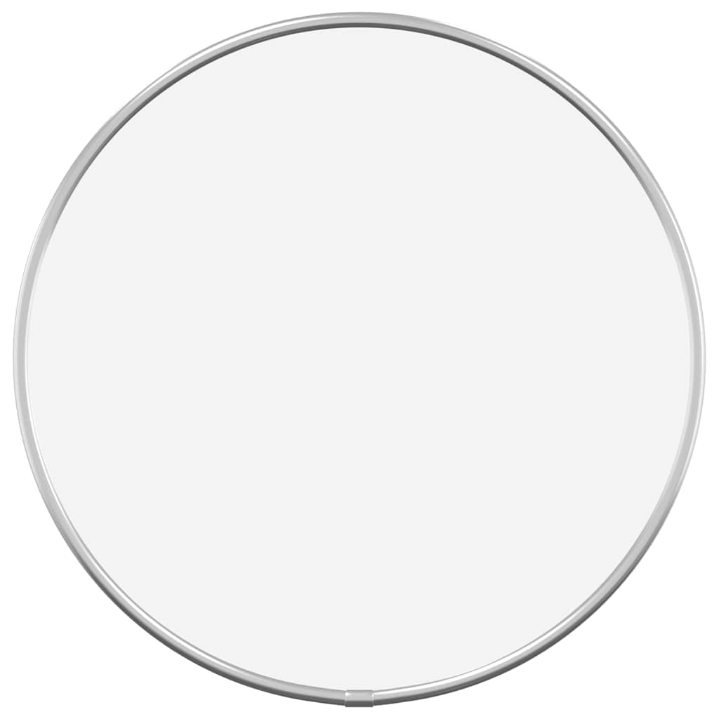 Vidaxl Wall Mirror omkring Ø30 cm sølvfarvet