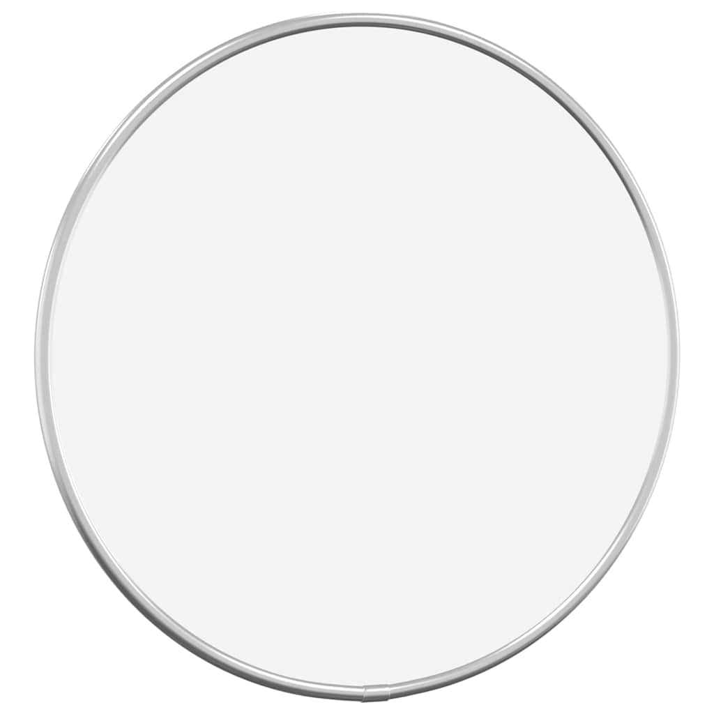Vidaxl Wall Mirror omkring Ø30 cm sølvfarvet