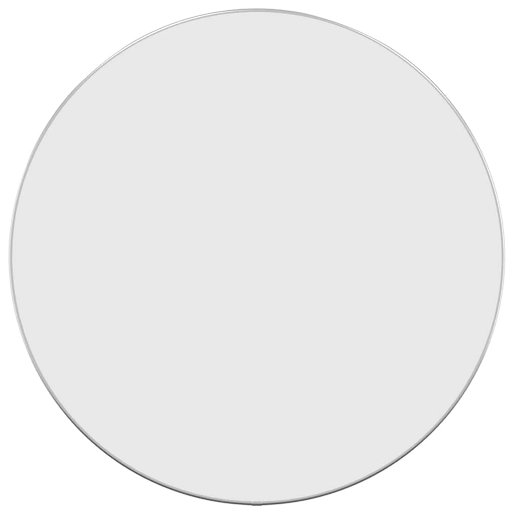 Vidaxl Wall Mirror Round Ø60 cm sølvfarvet